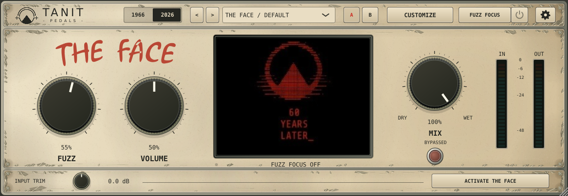 THE FACE plugin in its cream 2026 skin